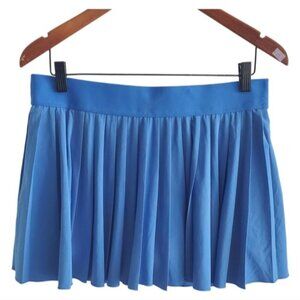 TnaMOVE Blue Pleated Tennis Mini Skirt Size L
